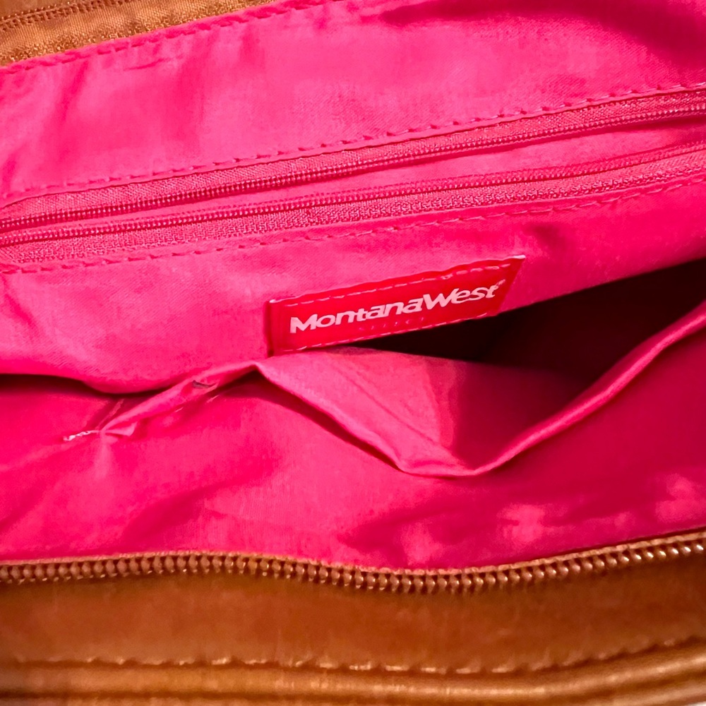 Montana West Tan Faux Leather Tote - Picture 8 of 8